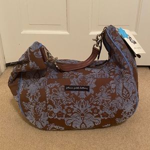 Petunia Pickle Bottom Touring Tote Blueberry Açaí PPD Collection Diaper Bag